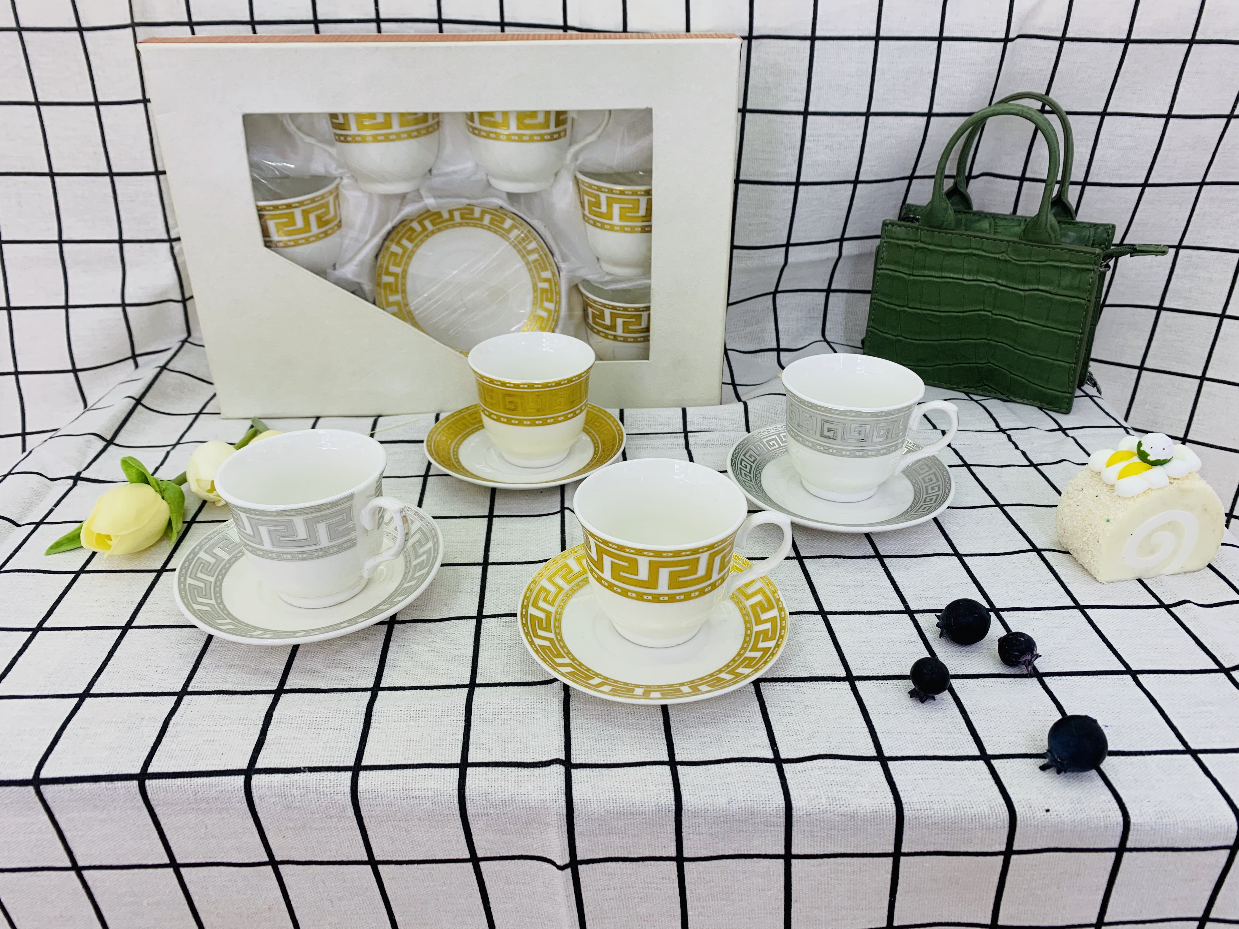 欧式骨瓷咖啡杯碟咖啡杯高档陶瓷杯出口杯碟