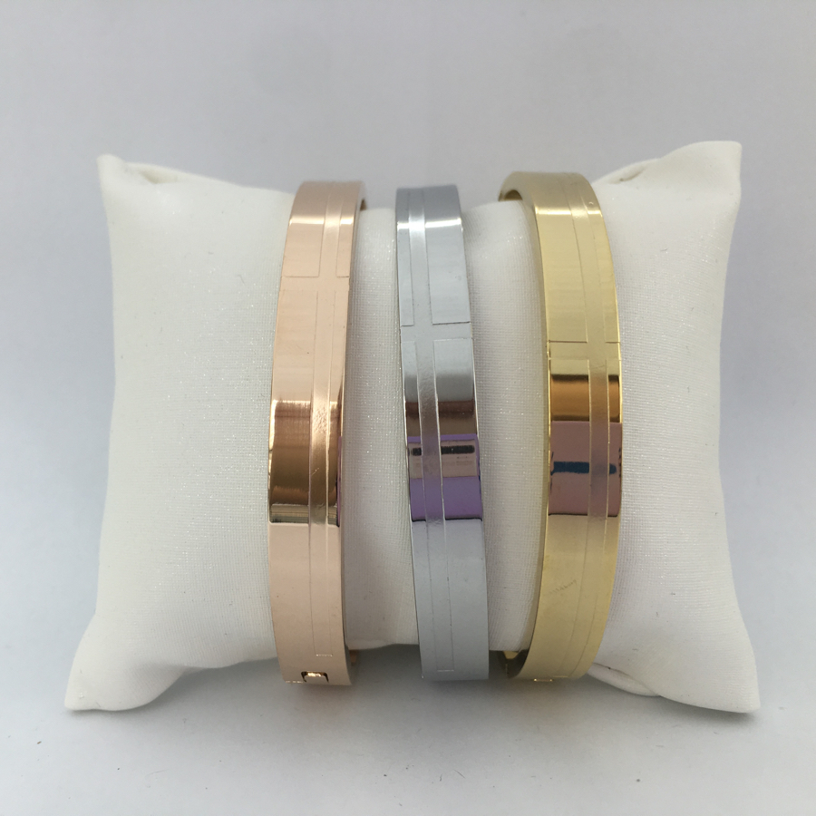 3-colour stainless steel bracelet