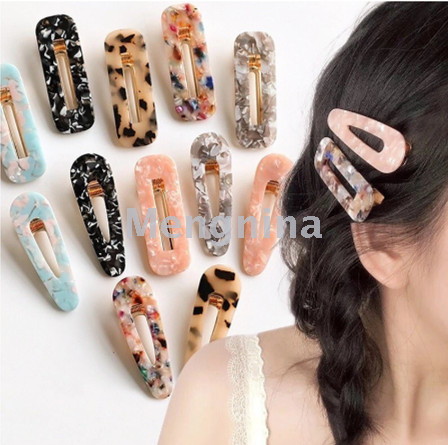 online popular korean fashion leopard print acetate hairpin duckbill clip side clip bangs clip hair accessories headdress wholesale