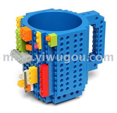 Fun DIY Building Block Cup， LEGO Assembled Coffee Cup， Mug， Creative Pressure Relief Water Cup