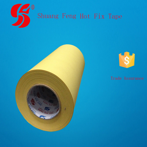Shuangfeng Hot Fix Tape Yellow Hot Fix Tape Various Specifications Rhinestone Sticky and Picture Printed Paper 30cm 