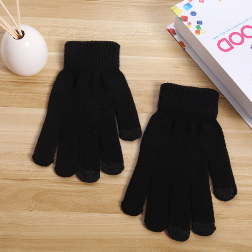 touch screen gloves men winter fleece-lined non-slip warm couple korean students driving cycling outdoor riding gloves female