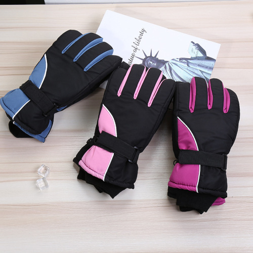 2019 winter new outdoor skiing cycling mountaineering warm knitting full finger women‘s windproof gloves products wholesale