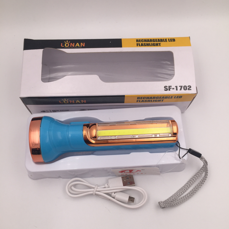 Multi-function flashlight usb charging lighting flashlight blackout emergency flashlight