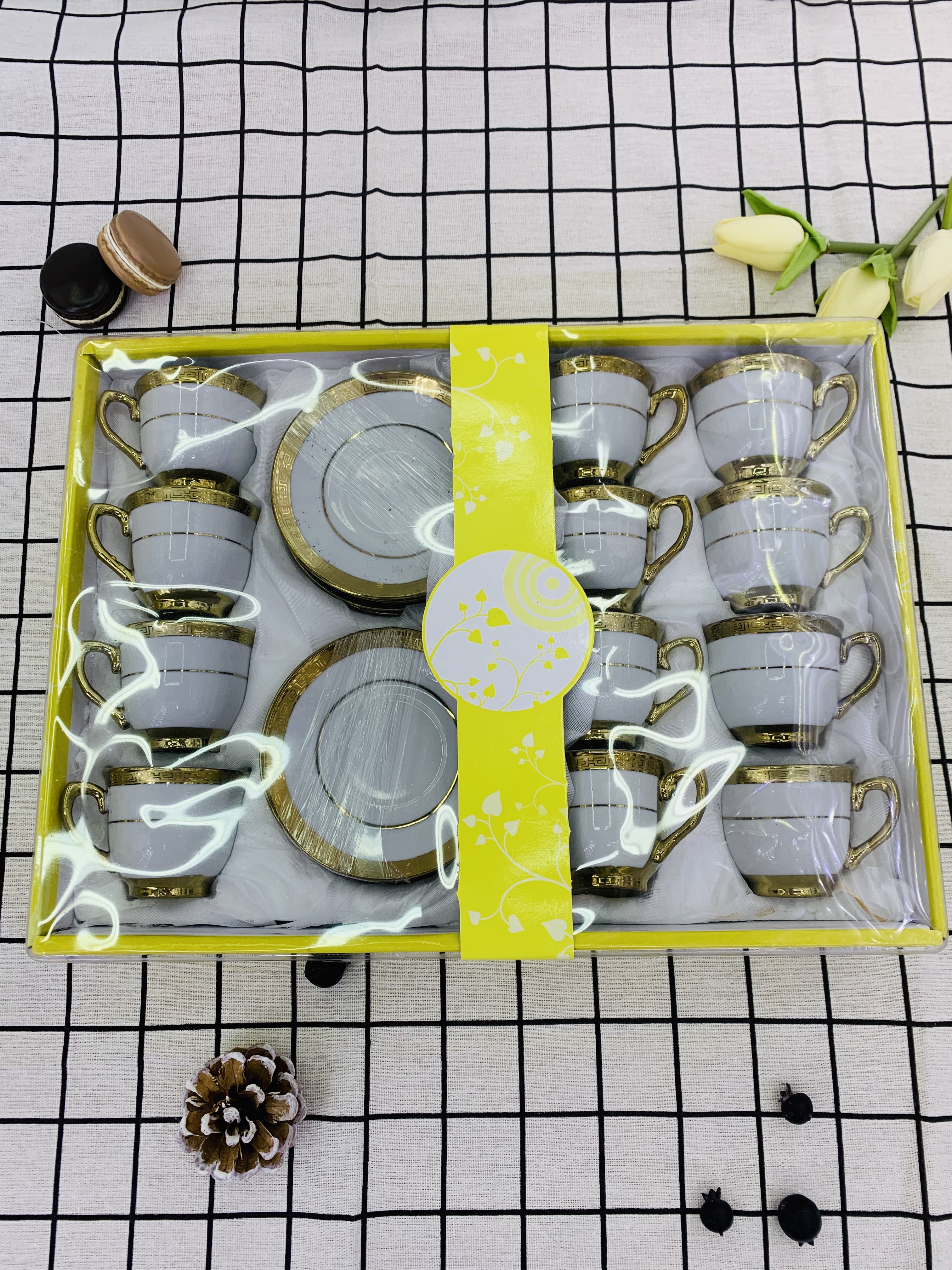 欧式咖啡杯碟镀金咖啡杯高档陶瓷杯出口杯碟