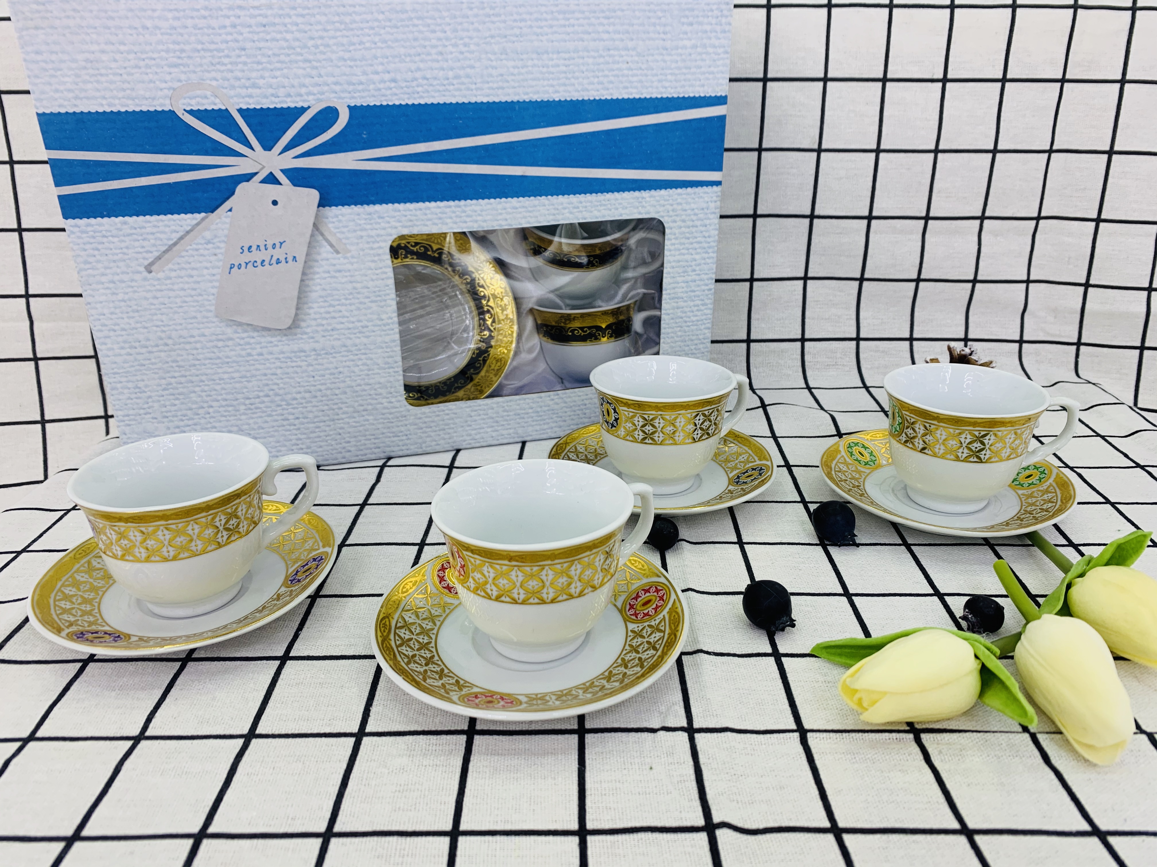 欧式咖啡杯碟咖啡杯高档陶瓷杯出口杯碟