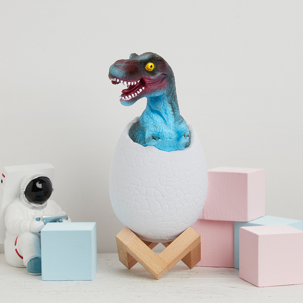 2019新款创意恐龙灯小夜灯led16色触控人体感应usb拍拍小夜灯礼品