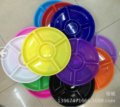 Grid Plate， Four Grid Plate， Plate， fruit Plate