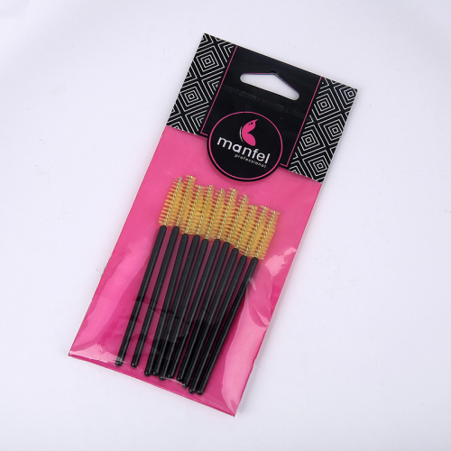 disposable nylon mini portable color eyelash curler grafting eyelash mascara brush makeup comb factory wholesale
