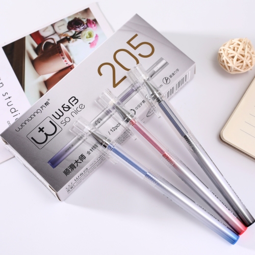 Wanbang Youpin GP-205 New Full Needle Tube Gel Pen Metal Pen Head Creative Office Student 0.4