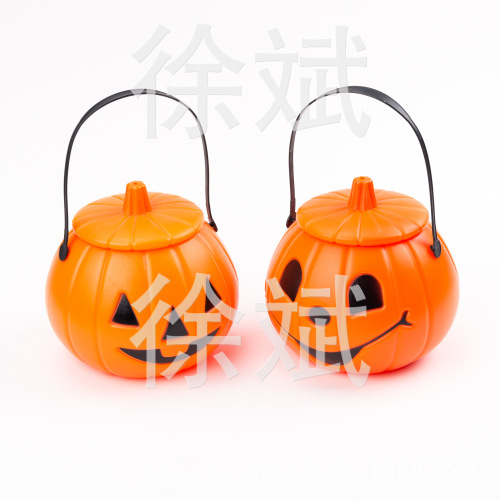 pumpkin bucket， pumpkin bucket with lid