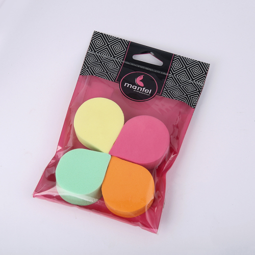 drop-shaped powder puff four-color sponge makeup puff thickened hydrophilic wet and dry puff foundation puff wholesale