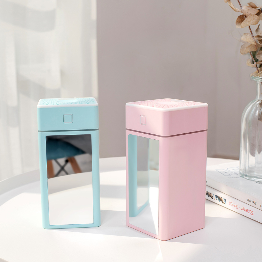 迷你便携补妆魔镜加湿器桌面夜灯负离子补水喷雾保湿去干燥净化器