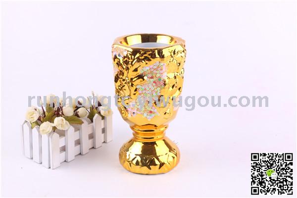 2019经典款阿拉伯电镀陶瓷香炉 碳炉电炉 家居工艺品