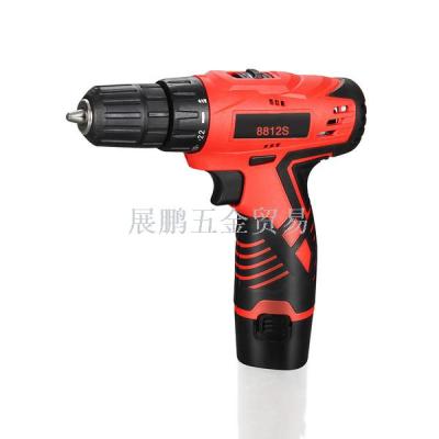 Multifunctional Lithium Battery Charging Electric Hand Drill Electric Screwdriver Household Hardware Tools 8812S