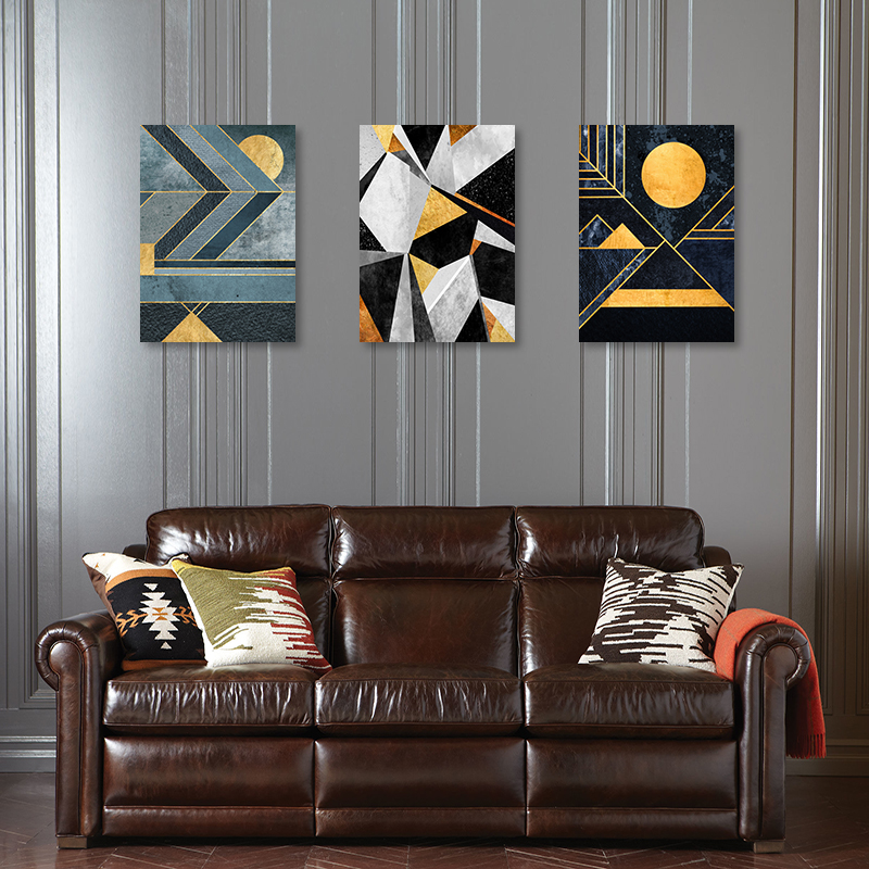 北欧风格装饰画创意组合画客厅装饰沙发背景墙挂画厂家直销抽象