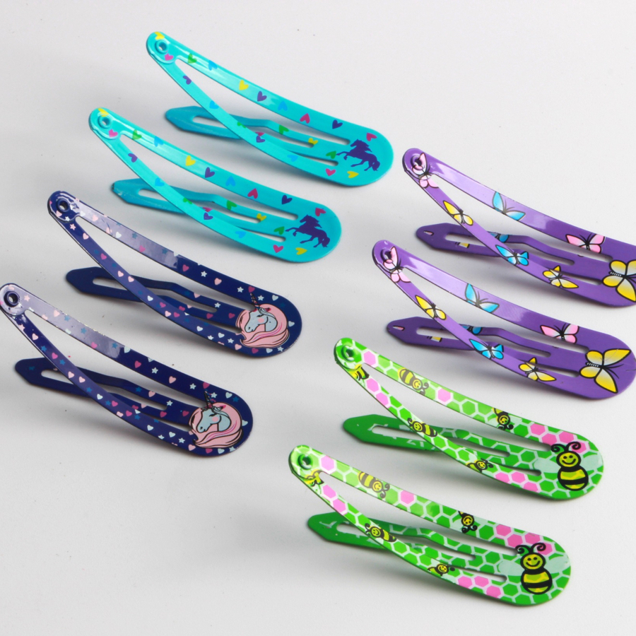 Korean new printed bb clip fashion bangs clip children's hair clip headpiece water drop clip hair trim clip factory batch