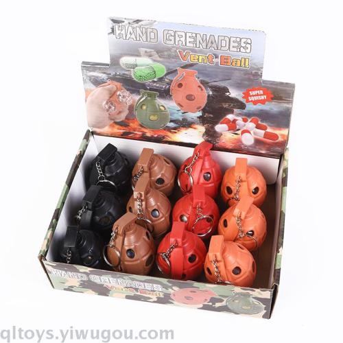 Cross-Border Hot Selling Grenade Vent Toy Holed Balls Decompression