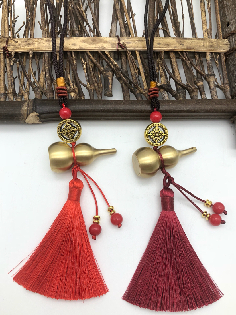 底开盖铜葫芦小穗子挂件