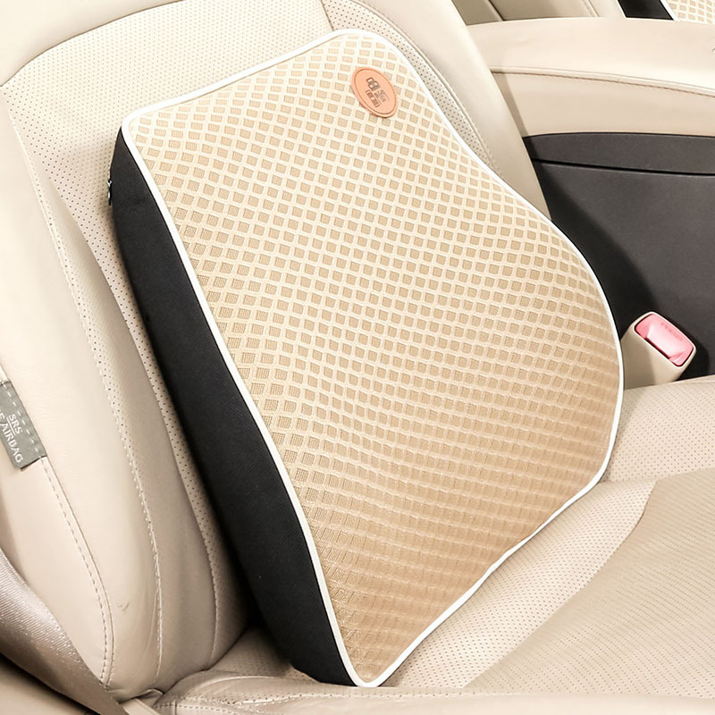 厂家新品汽车腰垫 车载通用四季透气舒适护腰太空记忆棉汽车腰垫
