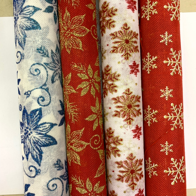 Christmas linen trimmings festival supplies wrapping paper packaging ornaments