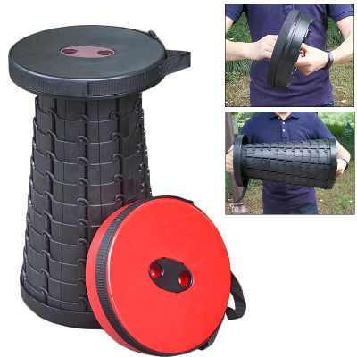 Portable travel seat Retractable plastic stool retractable camping fishing Yard folding Chair