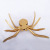 Resin Crafts Modern Minimalist Oversized Gold Spider Ornaments Personalized Home Living Room Decoration Furnishings