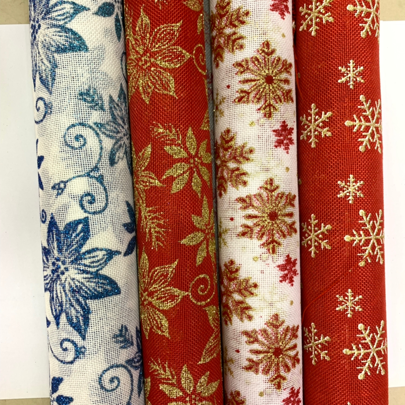 Christmas linen trimmings festival supplies wrapping paper packaging ornaments