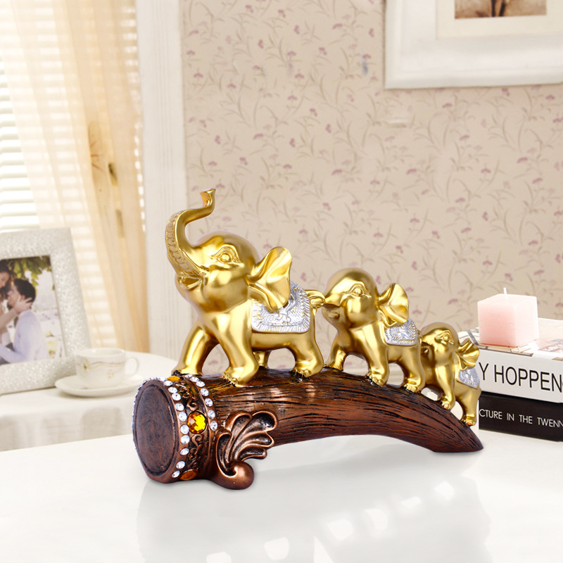 树脂工艺品 欧式创意象牙桥家居摆设 办公桌摆件工艺品批发