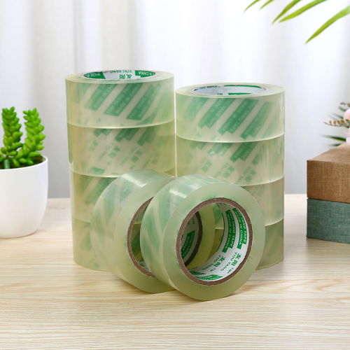 spot wholesale 4.5cm transparent tape packaging and sealing toughness high adhesive tape custom printed logo