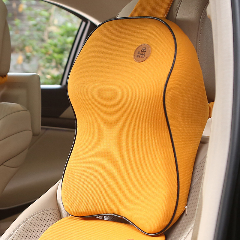 工厂新款现货汽车头枕 夏季透气护肩颈椎车枕太空记忆棉汽车头枕