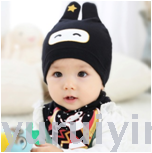 baby baby hat saliva towel 0-36 months pullover hat scarf male and female baby cartoon printed tire hat