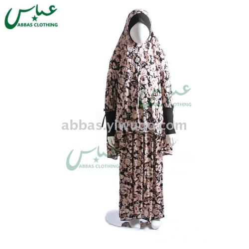 factory direct multi-color mixed middle east gown two-piece arabian children‘s prayer suit