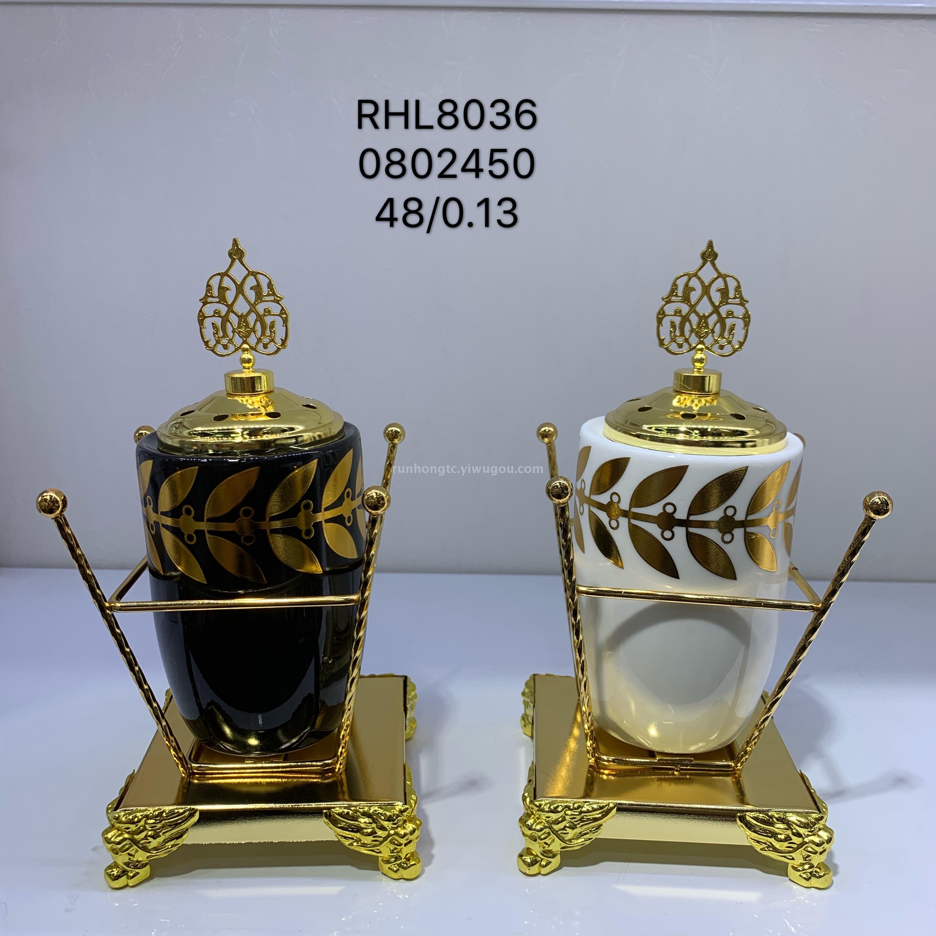 2019经典款阿拉伯陶瓷加铁香炉 碳炉电炉 家居工艺品