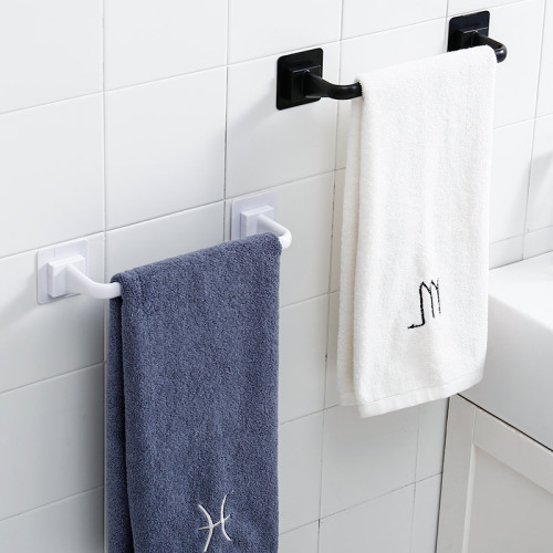 Bathroom Wall-Mounted Towel Rack Bathroom Pendant Punch-Free Kitchen Toilet Towel Rail