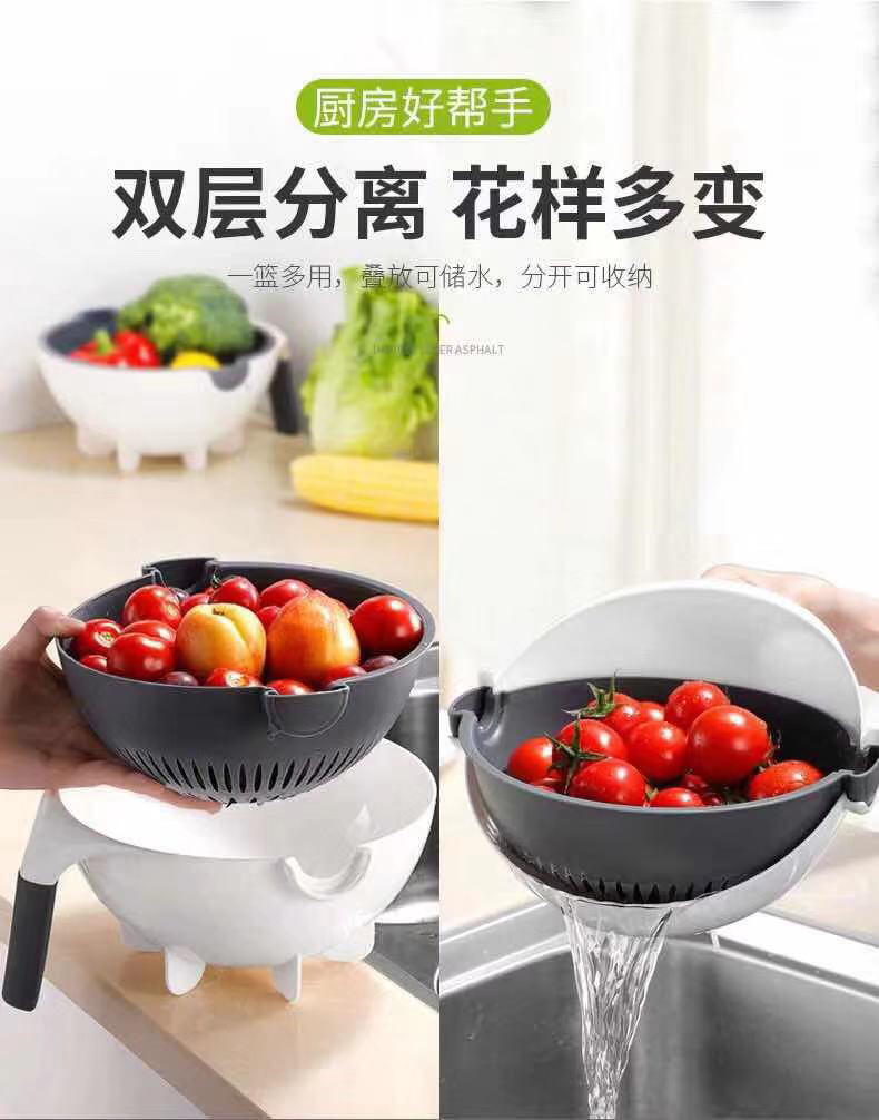 Douyin hot style USES rice washing, grater and kitchen treasure