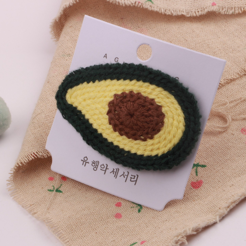 Korean edition new cloth art hair clip handmade fruit hair clip cute baby cartoon bb clip heirloom batch