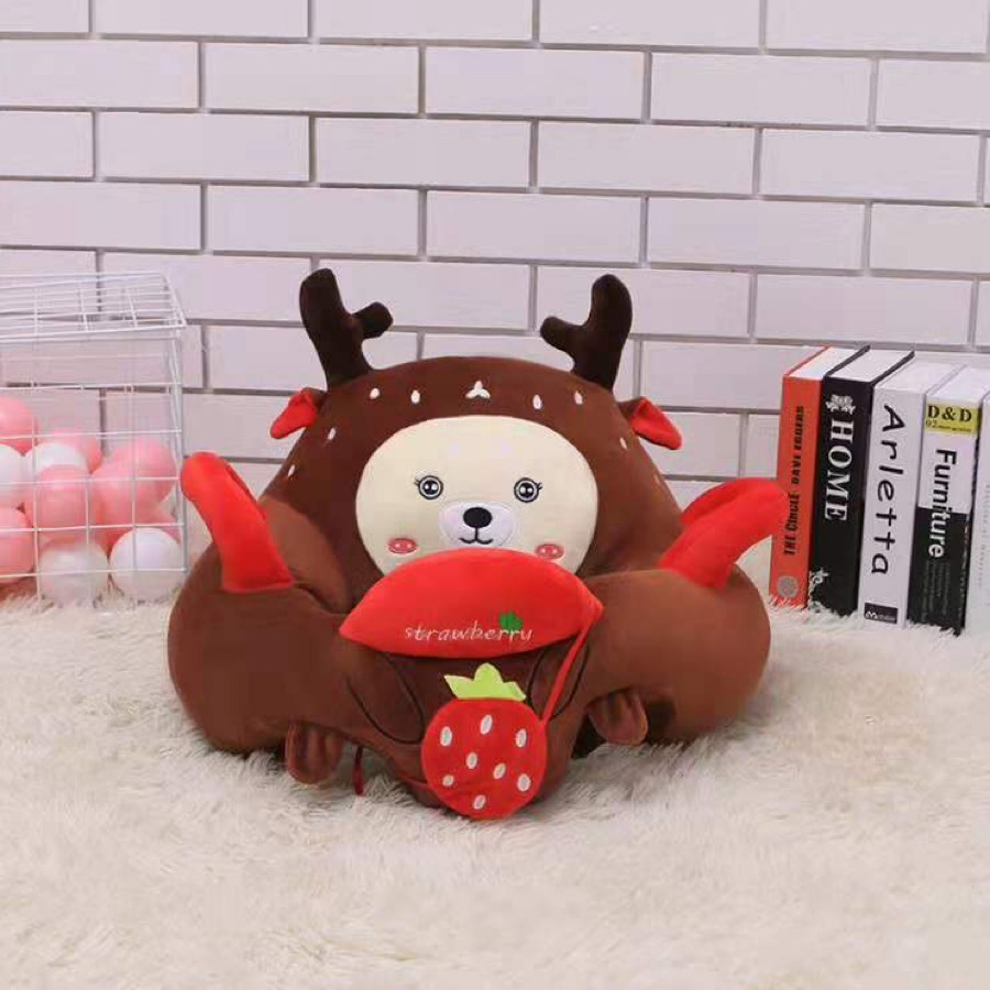 Baby safety seat Mr Santa deer series plush sofa toys