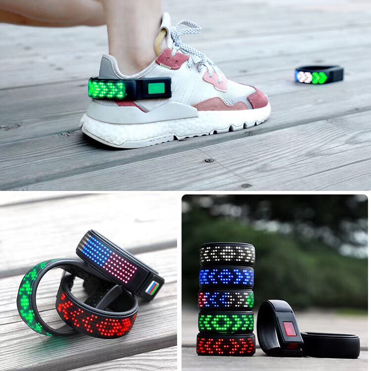 Led display for shoes 