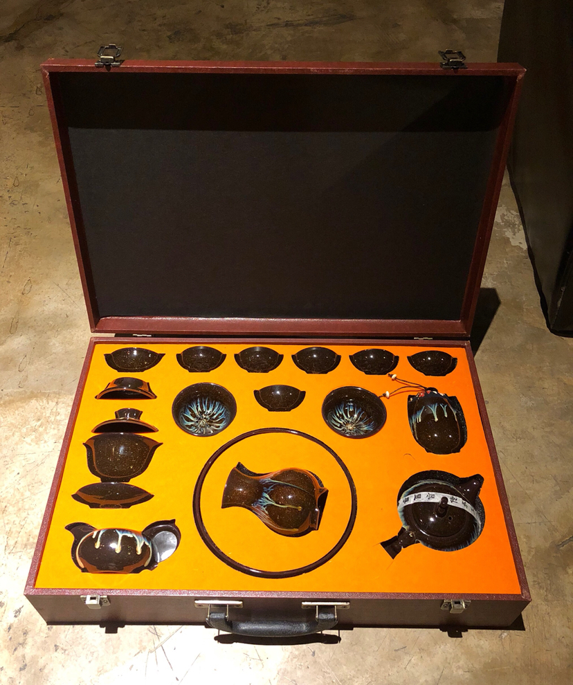 星空窑变釉茶具套装礼盒装包邮