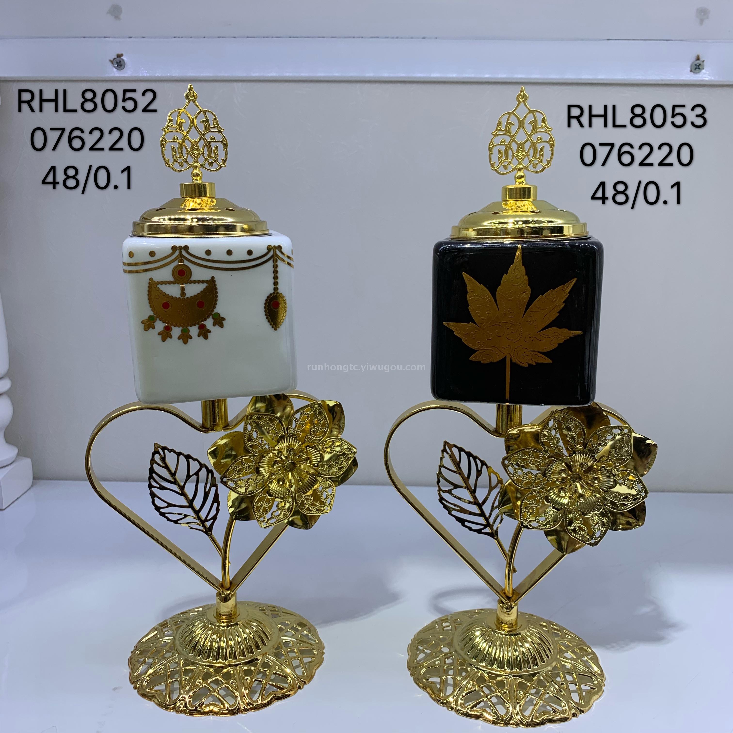 2019经典款阿拉伯陶瓷加铁香炉 碳炉电炉 家居工艺品