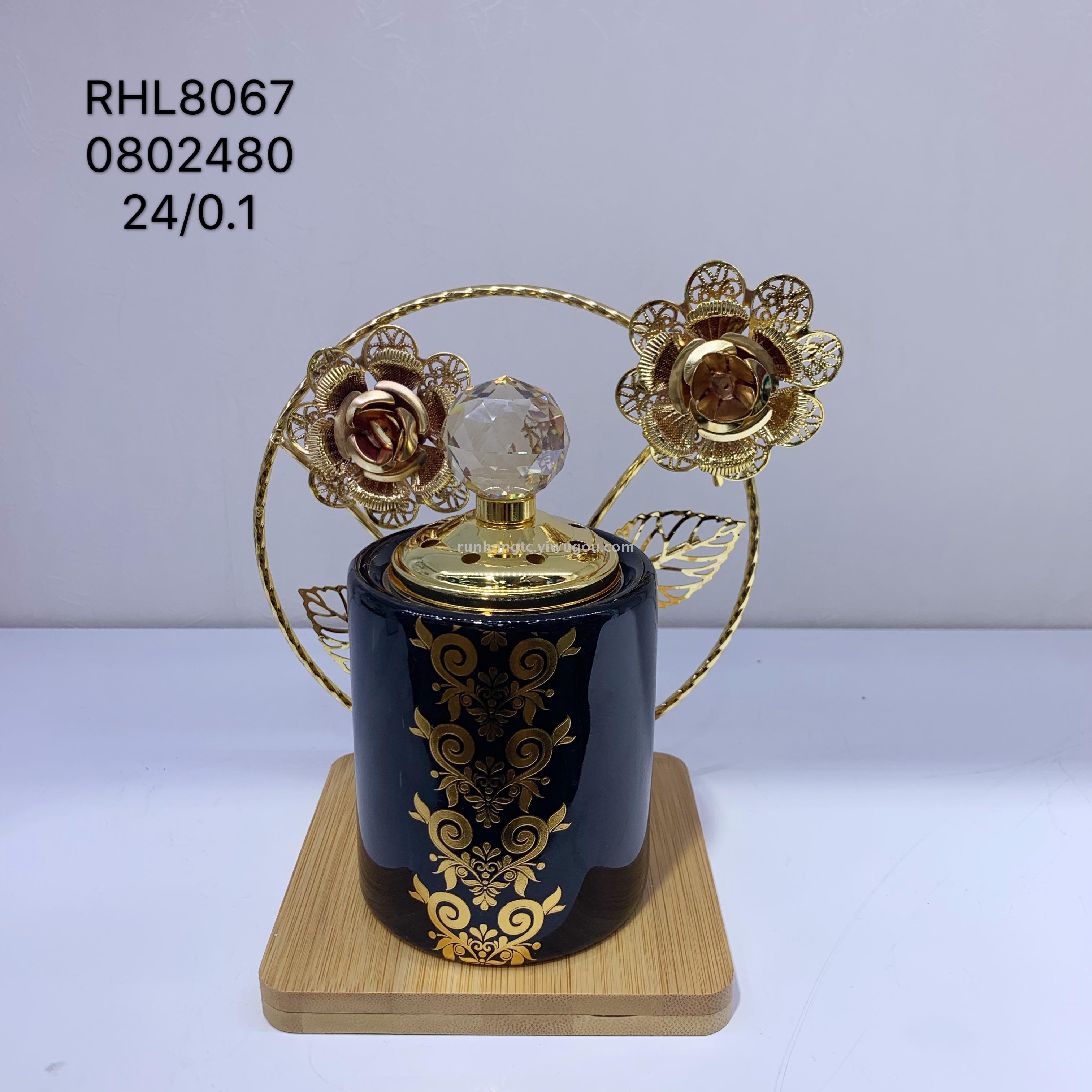 2019经典款阿拉伯陶瓷加铁香炉 碳炉电炉 家居工艺品