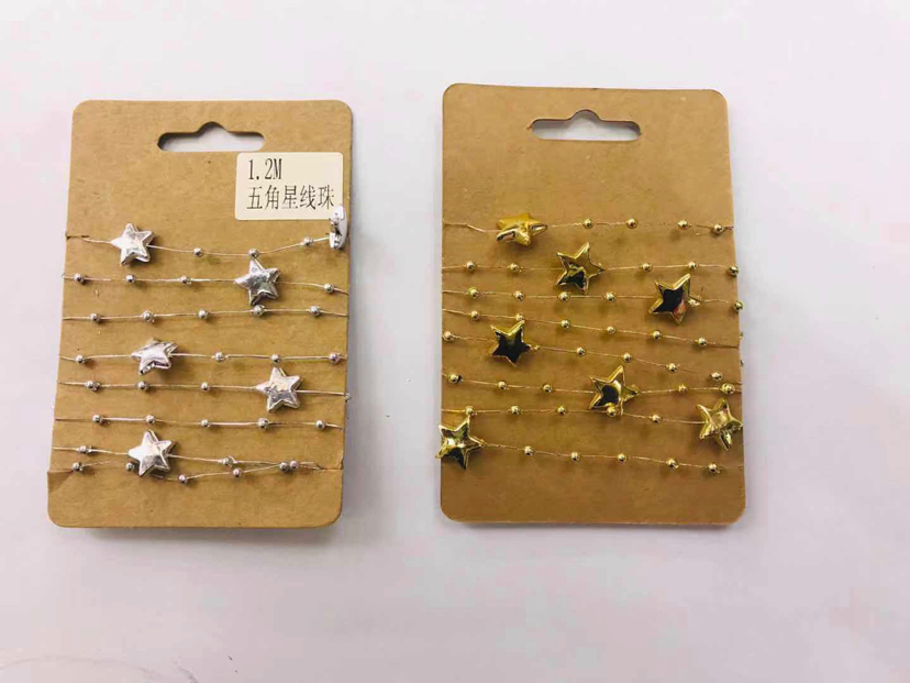 Five-pointed star line bead material accessories accessories decoration material line belt