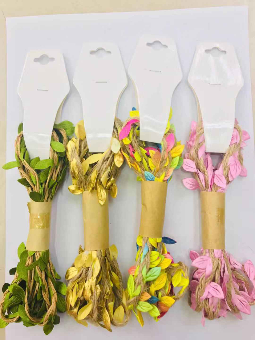 Colorful rattan rope craft rope decoration rope leaves diy rope