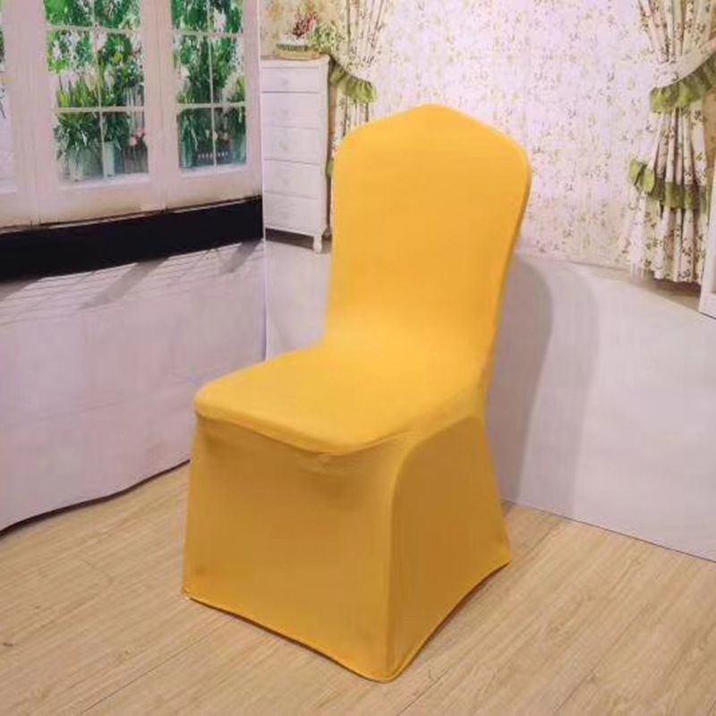 厂家批发婚庆饭店宴会酒店椅套 弹力白色全包椅套加厚定制现货