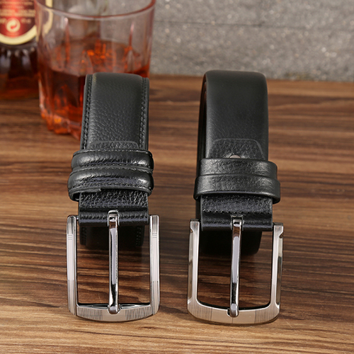 Men‘s Casual Pin Buckle Belt Fashion Casual Young Personality Pants Belt Pure Microfiber Scratch-Resistant Belt Factory Wholesale