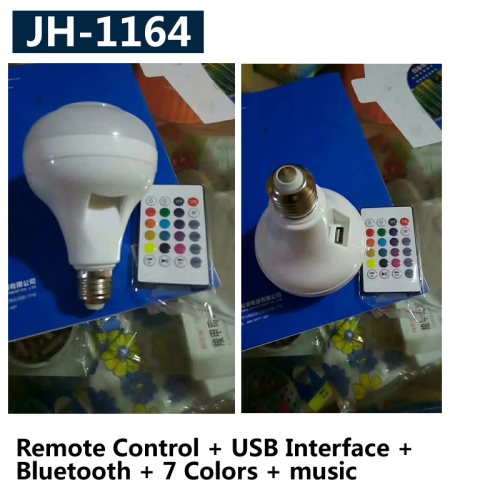 led globe remote control usb bluetooth colorful music multifunctional color light bulb home party artifact