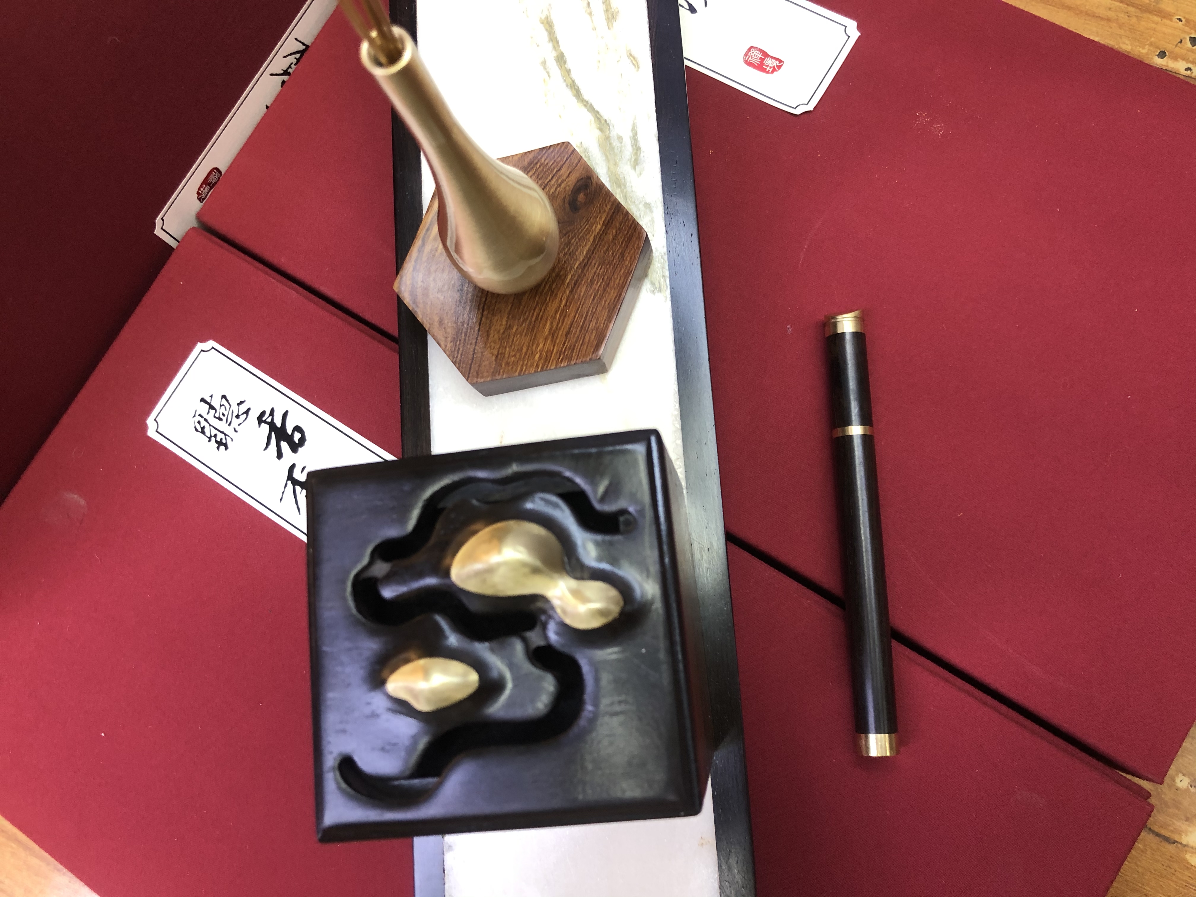 芸亭工艺观山音乐机香盘香管香座蓝牙音箱线香礼盒家用装饰