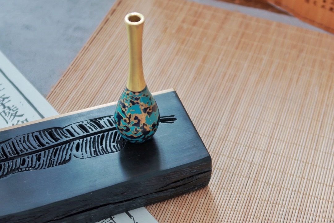 芸亭工艺听雨不工三件套花道线香香管装饰送礼礼品茶道旅行摆件