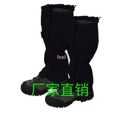 camping camping outdoor factory direct sales hiking， snow， waterproof outdoor gaiters， can be customization as request.